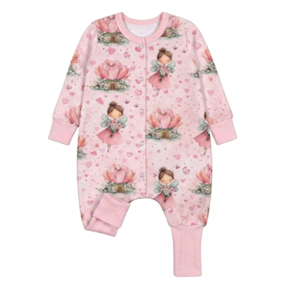 Feen Kinder Laufschlafsack rosa mit Feenmotiv