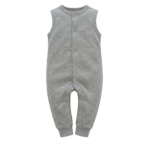 Grauer Teenager Jumpsuit ärmellos aus Baumwolle