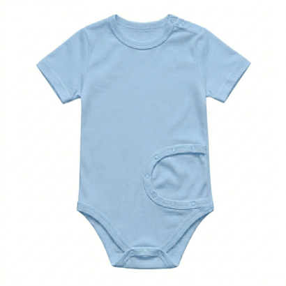 Hellblau Kurzarm PEG Body Jungen Baumwolle