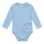 Hellblau Langarm PEG Body Jungen Baumwolle