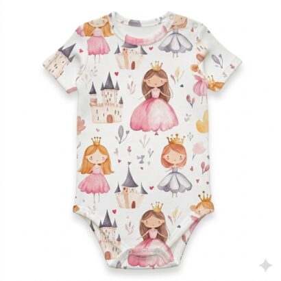 Kinder Body Prinzessin kurzarm Baumwolle Oeko Mädchen