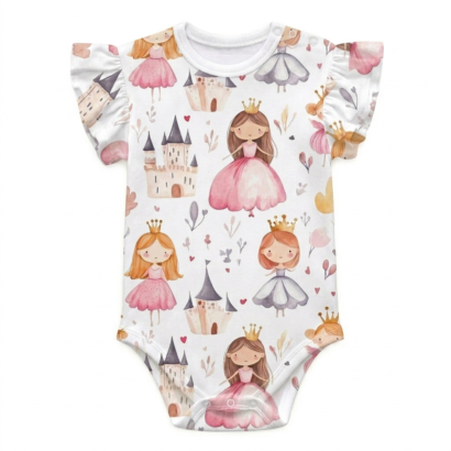 Kinder Prinzessin Body Bio ärmellos Rüschen Mädchen