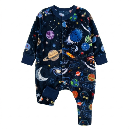 PPlaneten Laufsack Baby aus Wellsoft mit Planetenmotiv