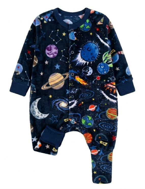 PPlaneten Laufsack Baby aus Wellsoft mit Planetenmotiv