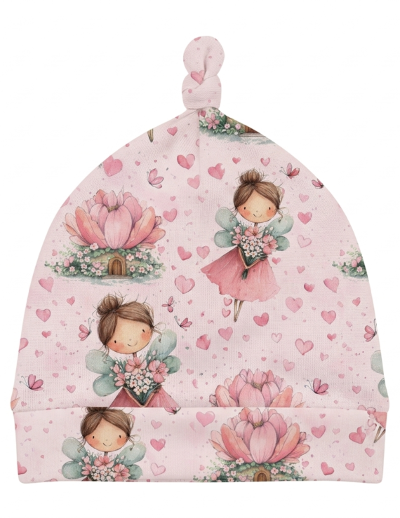 Rosa Feen Kinder Mütze Baumwolle Mädchen