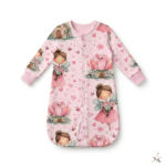 Rosa Kinder Schlafsack Feen mit Feenmotiv