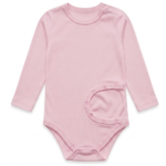 Rosa Langarm PEG Body Mädchen Baumwolle